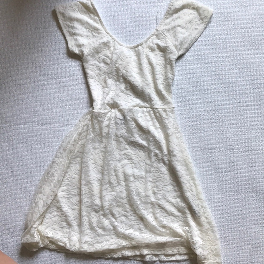 White floral dress
